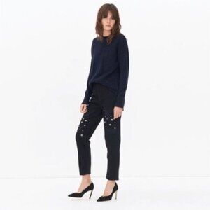 Sandro Paris Maceoplex Rudie Studded Highwaisted Jeans| 34